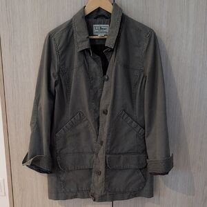 L.L. Bean olive green chore barn utility Women's Jacket